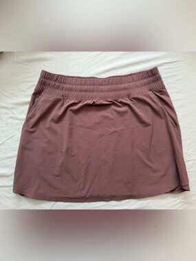 Women’s Mauve Elastic-Waist Skirt